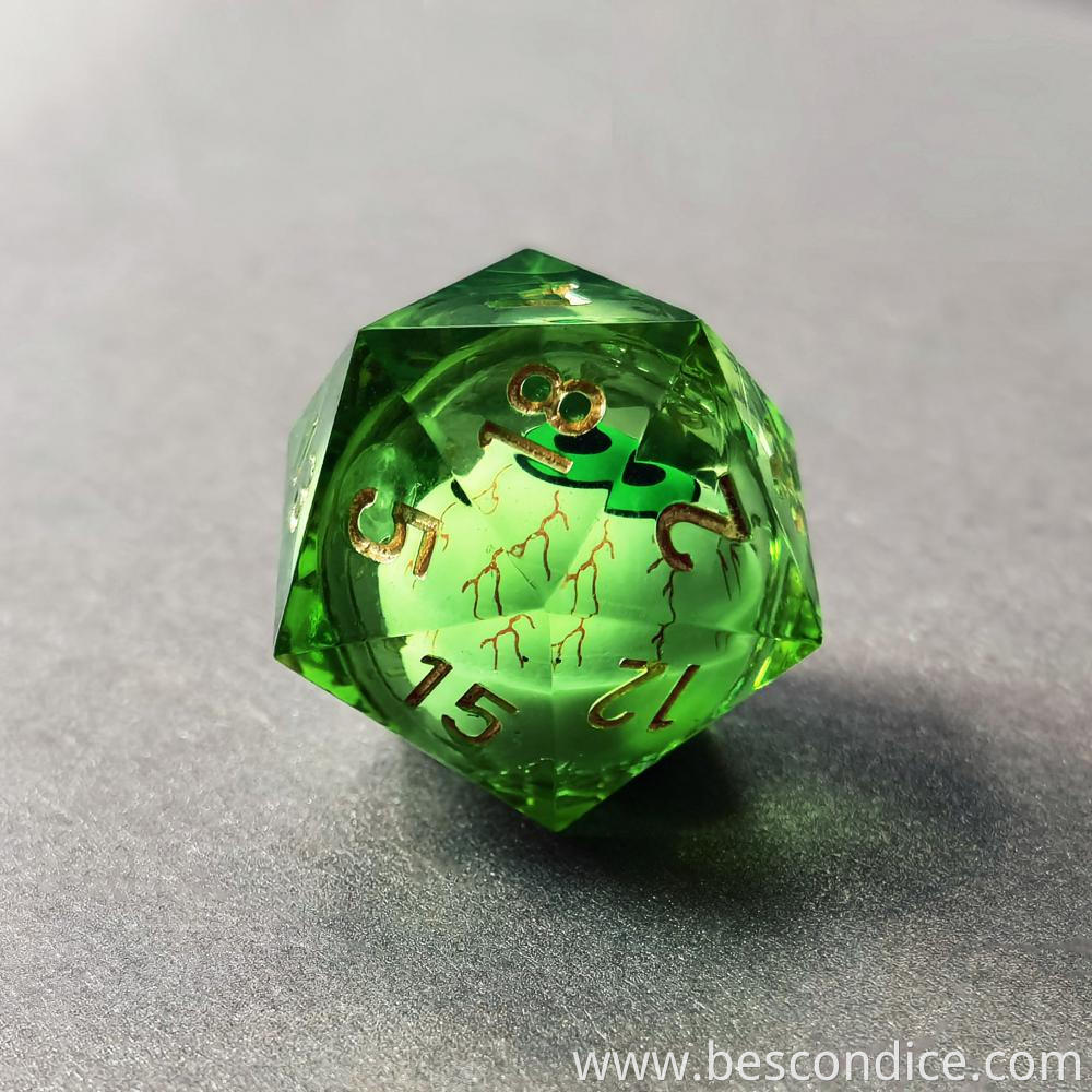 Wizard Eye Liquid Core Dice 20 Sides 3